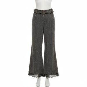 N By Nancy Pants Women's Large L Sequined Lace Wide Leg Evening Formal